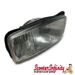 Headlight Assembly (Glass) (LML Vespa T5 125 1986-1990)