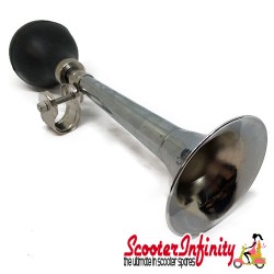 Horn Handlebar Pipe / Legshield bar, for Vespa /Lambretta  manual, incl. rubber bellow