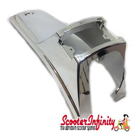 Horn Cover (Chrome) (Vespa PX80-200  E `98  also for Vespa P80-150X/PX80 -200E/Lusso/P150S/P200E/MY /`11)