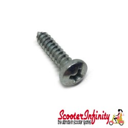 Screw 4.2x19mm horncover lower (Vespa PX/Lusso/T5/Cosa/PK spoiler lower for Vespa T5) (middle part legshield for Vespa PX Lusso) (glove box lower part PK XL) T5 MK1 Handlebar Top Screw 4.2x19mm horncover lower (Vespa PX/Lusso/T5/Cosa/PK spoiler lower for Vespa T5) (middle part legshield for Vespa PX Lusso) (glove box lower part PK XL) T5 MK1 Handlebar Top