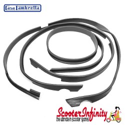 Horncast Rubbers Casa/legshield/front fender (Grey) (Lambretta LI (Series 1-2), TV (Series 1-2))