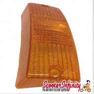 Indicator Lens Front, Right PIAGGIO (Amber) (Vespa PX80-200/PE/Lusso/T5)