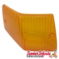 Indicator Lens Rear, Left PIAGGIO (Amber) (Vespa PX80-200/PE/Lusso/T5)