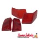 Indicator Lens Kit BOSATTA (Set of 4, Red) (Vespa PX80-200/PE/Lusso/T5)