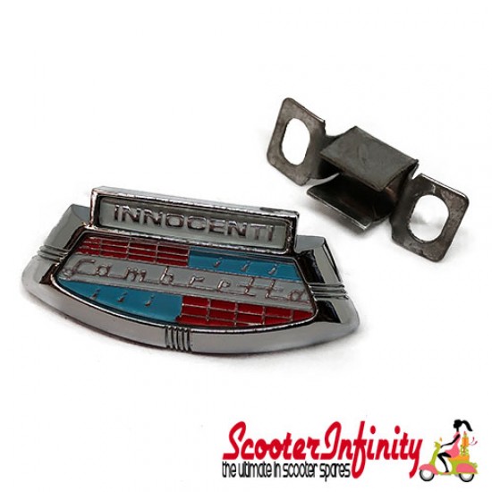 Badge Horncover Innocenti (Silver Emblem) Lambretta LI (till 1967), LIS (till 1967), SX (till 1967) (CASA)