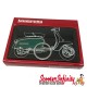 Key ring chain - Lambretta (Green, Sidepanel 55x30x20mm, Metal)