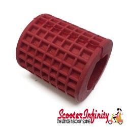 Kickstart Pedal Rubber (Red) (Vespa 125 VNB3-6T-TS/150 VBA -Super/160 GS/180 SS/Rally /PX80-200/PE/Lusso/T5/Cosa)