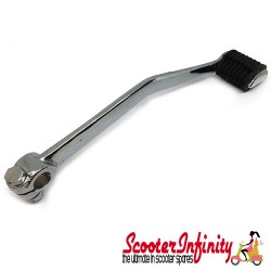 Kickstart Pedal Lever (250 mm, chrome, short version, incl. rubber & screw) (Vespa) (P150S  also for Vespa P80-150X/P200E /PX80-200E/Lusso/`98/MY/`11 /Cosa)