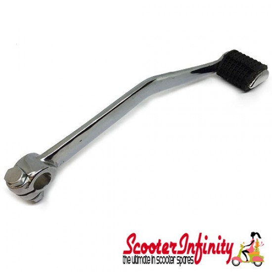 Kickstart Pedal Lever (250 mm, chrome, short version, incl. rubber & screw) (Vespa) (P150S  also for Vespa P80-150X/P200E /PX80-200E/Lusso/`98/MY/`11 /Cosa) Kickstart Pedal Lever (250 mm, chrome, short version, incl. rubber & screw) (Vespa) (P150S  also for Vespa P80-150X/P200E /PX80-200E/Lusso/`98/MY/`11 /Cosa)