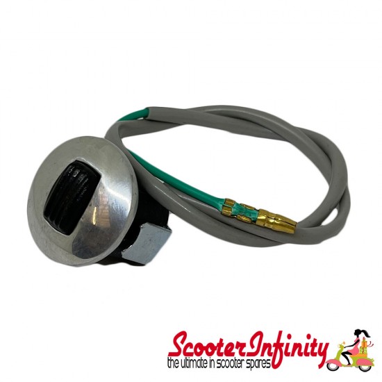 Cut Out Button / Engine Kill Switch (Black Button) (CASA Lambretta) (Lambretta LI Series 3)