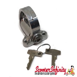 Luggage Helmet Hook (at frame/seat, hole distance 35mm, lockable) (All Vespa models)