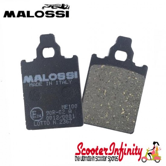 Brake Disc Pads Front (Black Malossi Sport) (LML, Vespa PX125 UPTO 2011 / PX 200 MY Disc, T5 Classic)