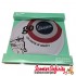 Metal Sign FORME GO VESPA  (150mm,  round, embossed motif)