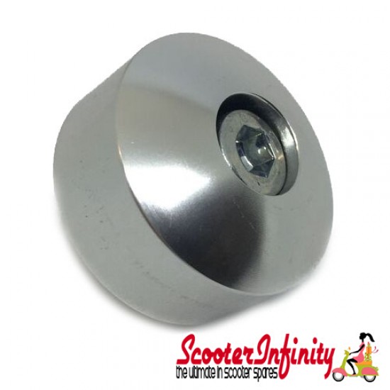 Mounting Kit for Handlebar End Mirror (1 Piece, Silv) (Vespa GTS/GTS Super/GTV/GT 60 /GT/GT L)