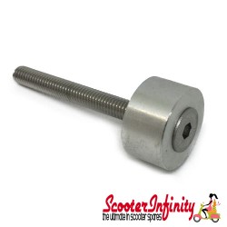 Mounting Kit for Handlebar End Mirror (1 Piece, Silver) (Vespa GTS/GTS Super/GTV/GT 60 /GT/GT L)