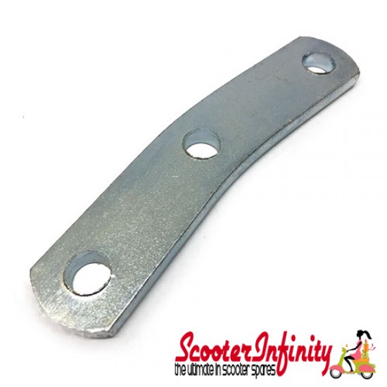 Mirror Bracket Holder CUPPINI (Right or Left) (straight, zinc plated for Vespa all models for mounting at handlebar lower part) Mirror Bracket Holder CUPPINI (Right or Left) (straight, zinc plated for Vespa all models for mounting at handlebar lower part)