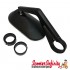 Mirror Handlebar End AGILA (1 piece, right or left, oval,  black, aluminium) (Vespa GTS/GTS Super/GTV /GT 60/GT/GT L)
