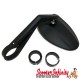 Mirror Handlebar End FERRARA 2 (1 piece, right or left, black, aluminium) (Vespa GTS/GTS Super/GTV /GT 60/GT/GT L)