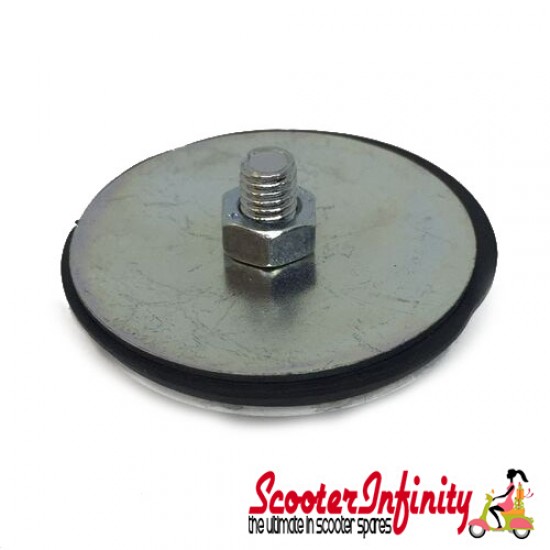 Mirror Hole Cover Handlebar Chrome (x 2 - PAIR) (35mm) (Vespa GTS/GTS Super/GTV/GT/GT L) (UPTO 2016 models)