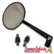 Mirror MONTANA (1 piece, right or left, round, black anodised) (Vespa ET/LX/LXV/S/GTS/GTS Super/GTV /GT 60/GT/GT L)