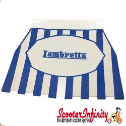 Mudflap Lambretta (Blue Stripes) (Universal Lambretta Fitment)