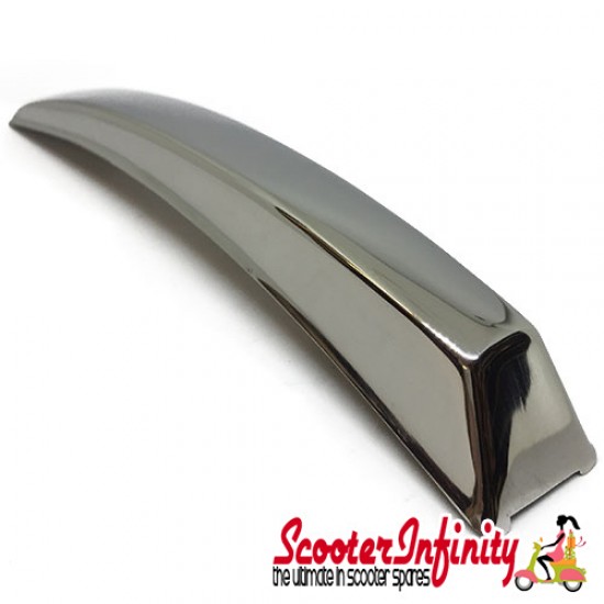 Mudguard Crest (Polished Stainless Steel) (Vespa PX125-200 E `98/MY/PX/PE)