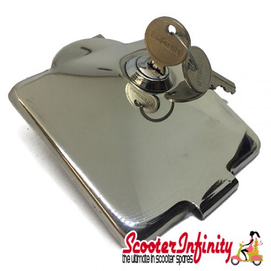 Fuel Petrol Flap (Chrome) (Lambretta GP) Fuel Petrol Flap (Chrome) (Lambretta GP)
