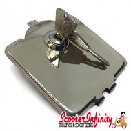 Fuel Petrol Flap (Chrome) (Lambretta LI Series 1, 2 & 3, Lambretta SX)
