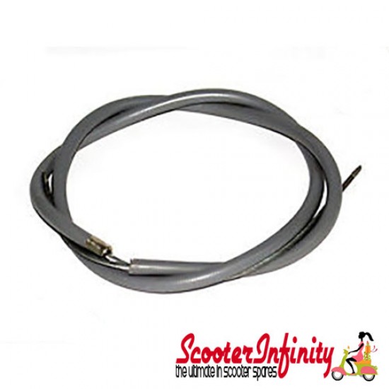 Cable Rear Brake Complete (Grey) Lambretta (LI, SX, TV)