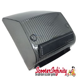 Rear Light Lens (Rear / Tinted / Black / Smoked) (Vespa PX EFL (1985-2000))
