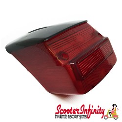 Rear Light with Top Cover (Vespa Rally 180-200, 125 GTR, 150 GL, 150 Sprint, 150 Super ) (Without Bulbs)