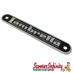 Badge Seat "Lambretta" (Black) (Lambretta GP)