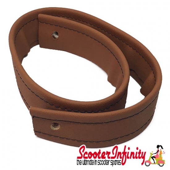 Seat Strap Brown (535x33mm) (Vespa  PX125-200 `98/MY)