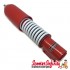 Shock Absorber Sport Front Red/White (CARBONE) (Vespa P80-150X/P200E /PX80-200E/Lusso/T5)