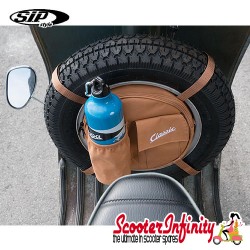 Bag Spare Wheel 10inch "Classic" (SIP) (Beige) (24x5 cm) (Classic Vespa, Lambretta)