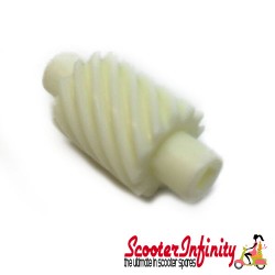 Speedo Drive Worm Gear (12 teeth) (PIAGGIO/Vespa Hexagon/Quartz /Sfera RST/SKR/ZIP II/SP/ET2 /ET4/LX/LXV/S/GTS/GTS Super /GT/GT L 50-300)