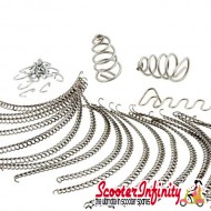 Spring Kit Seat Universal (19)x240mm, (2)x80mm, clamps (Vespa / Lambretta)
