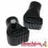 Stand Feet (Alloy/Black) (20mm VERSION) (Vespa PX/T5)