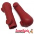 Stand Feet (Rubber, Red 20mm) (Vespa GT/GTR/Super /TS/150/GL/Sprint/V/160 GS/180 SS /Rally)