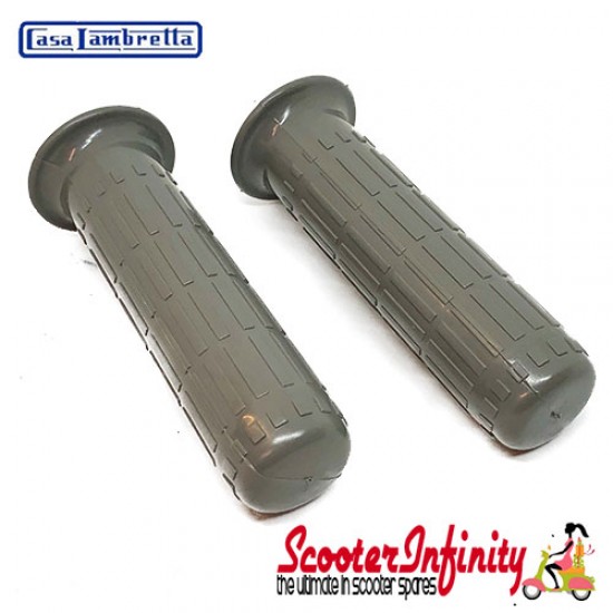 Handlebar Twist Grips Lambretta (Grey) (LI 125-150 (series 1 & 2), TV 175 (series 2))