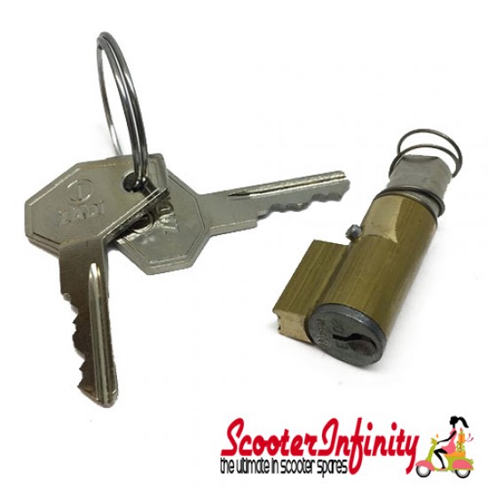 Lock Cylinder ZADI 6mm (steering lock) (Vespa 50 R/125 ET3 44966->/ P80-150X/PX80-200E /Lusso 1?/P150S/P200E)