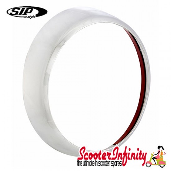 Headlight Rim (Plastic, Chrome) (adhesive coating) (Vespa LX 50-150cc)