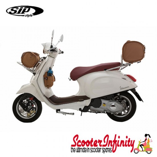 Case Top Box / Roll Bag Classic SIP Style - VESPA PX GTS/GT/GTV/LX LAMBRETTA (FITS TO ANY CARRIER) (10L) (Beige or Brown) Case Top Box / Roll Bag Classic SIP Style - VESPA PX GTS/GT/GTV/LX LAMBRETTA (FITS TO ANY CARRIER) (10L) (Beige or Brown)