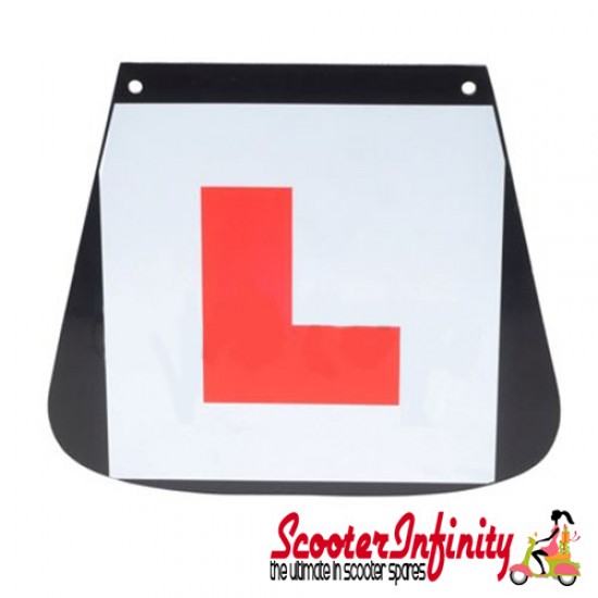 Mudflap Black (with L Plate) (Universal Fitment)