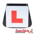Mudflap Black (with L Plate) (Universal Fitment)
