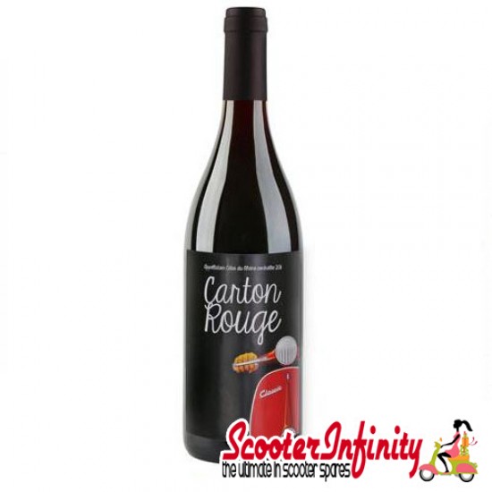 Bottle of Red Wine Carton Rouge (Added Scooter Emblem) (13.5% vo) (750ml) Bottle of Red Wine Carton Rouge (Added Scooter Emblem) (13.5% vo) (750ml)