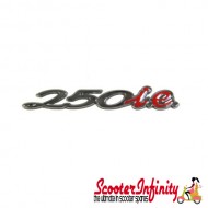 Badge 250ie Glovebox (77x12 mm) (Vespa GTS 250cc)