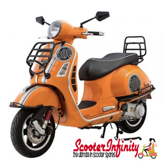 Crashbars/Sidepanel (Matt Black) (FA ITALIA) (Vespa GTS/GTS Super/GTV - upto 2013)