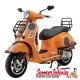 Crashbars/Sidepanel (Matt Black) (FA ITALIA) (Vespa GTS/GTS Super/GTV - upto 2013)