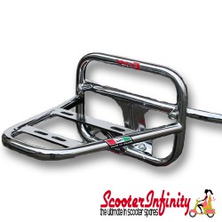 Carrier/Rack Rear Chrome Vespa GTS/GTS Super/GTV (For Top Box) (Faco) Carrier/Rack Rear Chrome Vespa GTS/GTS Super/GTV (For Top Box) (Faco)